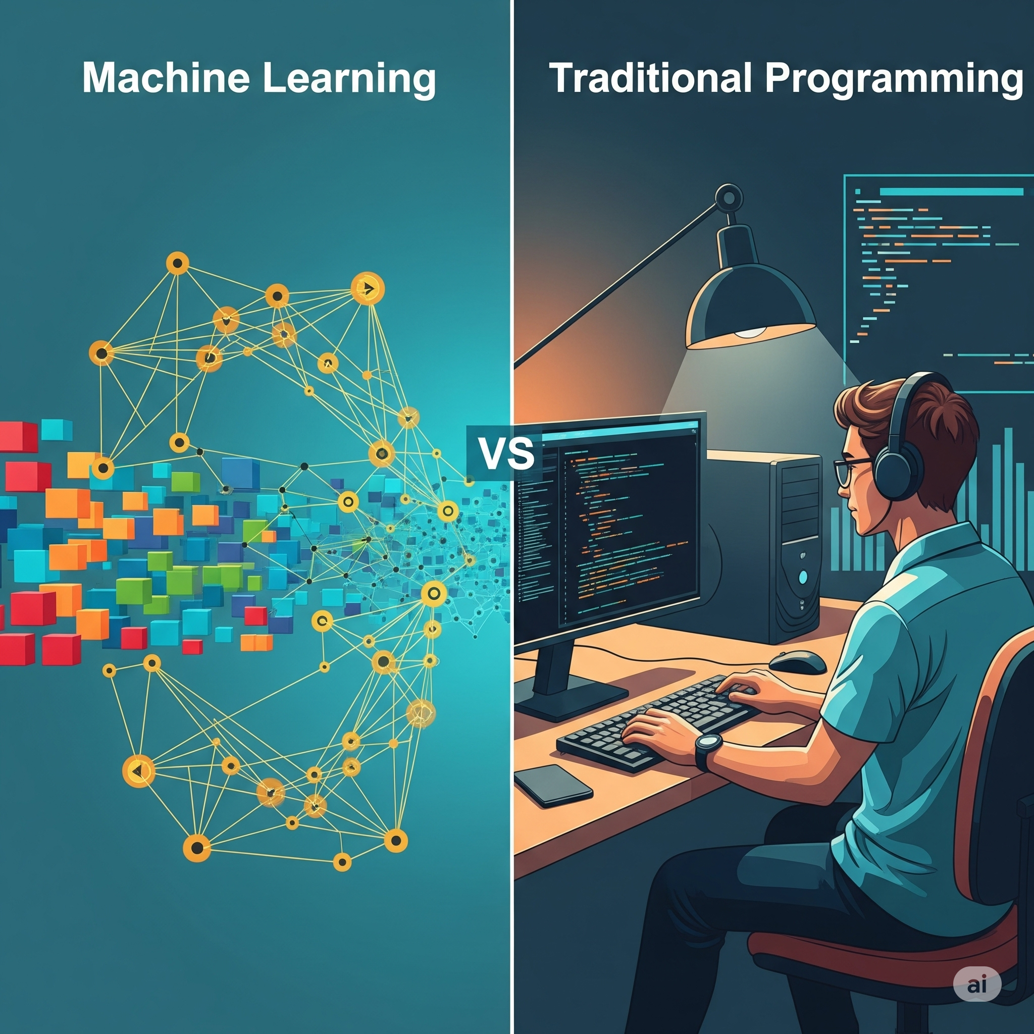 Machine Learning vs. Traditional Programming: Understanding the Key Differences